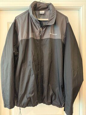 Columbia Glennaker Lake™ II Rain Jacket – Men's Size 2X – Black/Gray